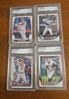 4 CARD BASEBALL HIGH GRADE LOT SHOHEI OHTANI MIKE TROUT MOOKIE BETTS PAUL SKENES