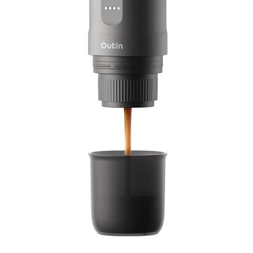 Máquina de café espresso eléctrica portátil Outin Nano 3-4 min autocalentable gris nueva - Imagen 6 de 10