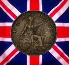 1928 George V Farthing — photo from another recent sale
