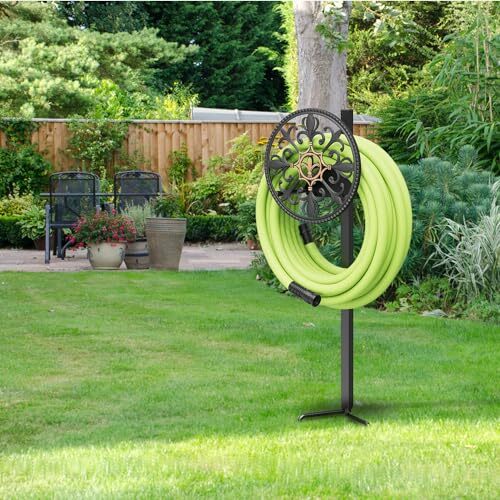 Garden Hose Holder, Decorative Hose Butler Sturdy Water Hose Rack ...