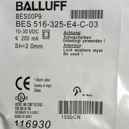 ONE New Balluff BES 516-325-E4-C-03 Proximity sensor Fast Shipping - Picture 4 of 4