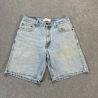 Levis Denim Shorts Erwachsene W30 blau Jorts Y2K locker entspannt Dad Wash US...