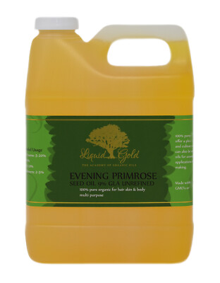 32 Oz Liquid Gold Premium Unrefined Evening Primrose Oil Pure&Organic Skin Care