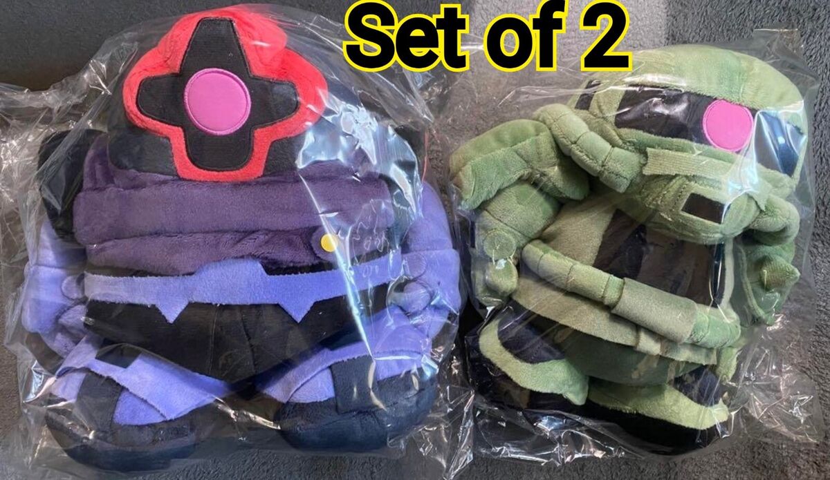 Fragment x Gundam collaboration Zaku, Dom stuffed toys Fragment x Gundam collaboration Zaku, Dom stuffed toys