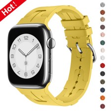 Silicone Single Tour Band For Apple Watch Ultra2 Series 10 9 8 7 6 49/44/45/38MM