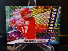 Rhys Hoskins 2021 Panini Mosaic Launched Green Mosaic Prizm #L5 - Phillies