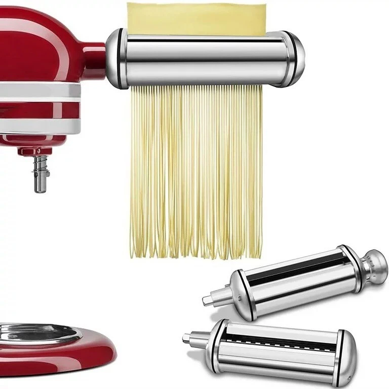 Pasta Maker Attachment for KitchenAid Stand Mixers, 3 in 1 Set Pasta  Machine Attachment Accessories included Pasta Sheet Roller, Spaghetti  Cutter