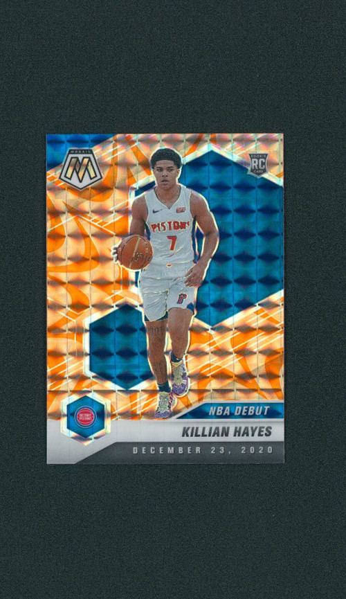 2020 Panini Mosaic NBA Debut Reactive Orange Prizm Killian Hayes #270 Rookie RC