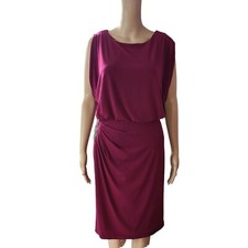 NWT Eliza J Knee length Dress Size 6 Berry color