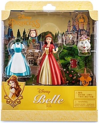 Disney Princess Belle Mrs Pots & Chip Dress Up Play Set New in Box Retired