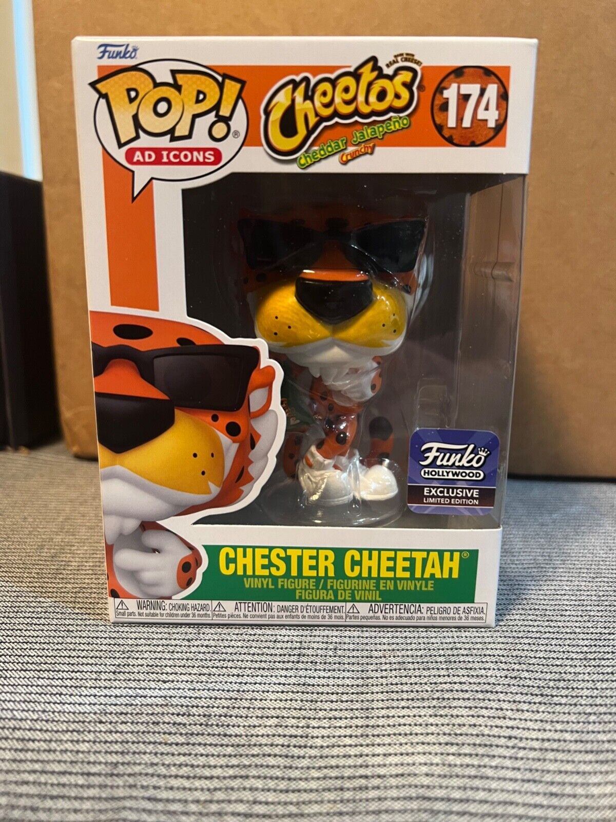 HOLLYWOOD EXCLUSIVE Chester Cheetah Funko Pop #174 Ad Icons