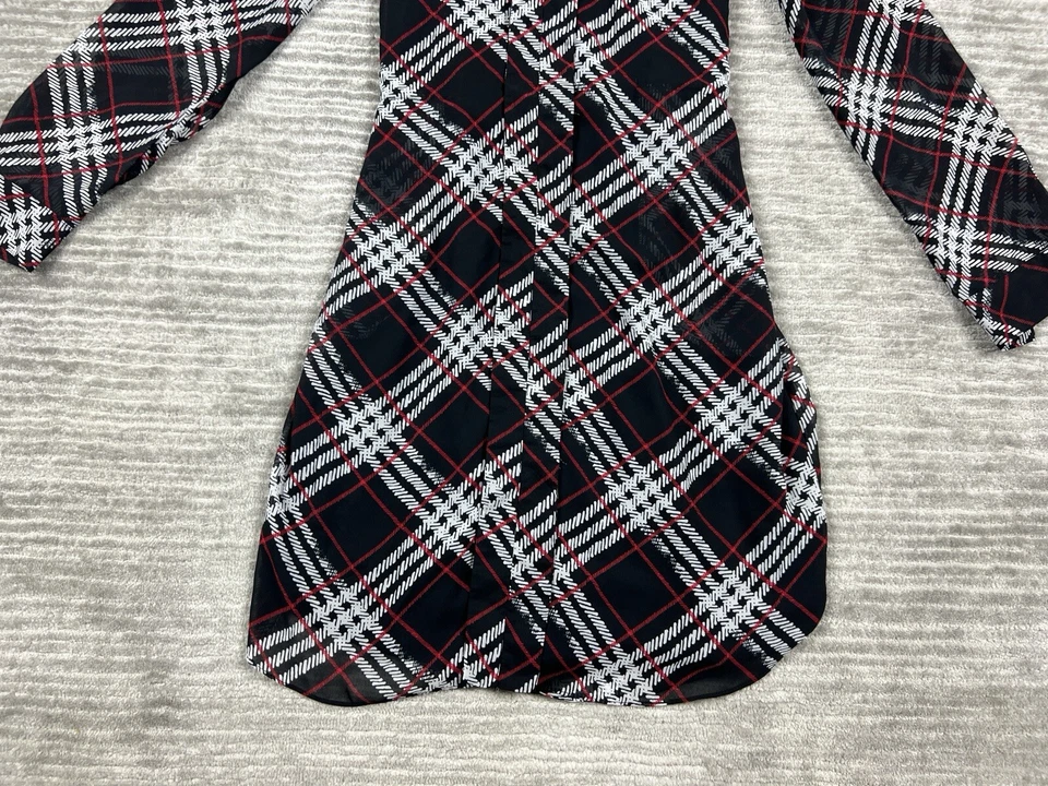 Encantador Vestido Charlie Mujer Mediano Multicolor Manga Larga Hasta la Rodilla Cambio Foto 3 de 4