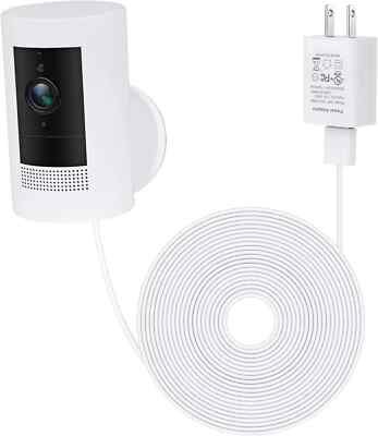 Power Adapter For Ring Stick Up Cam Battery 3Rd Gen With 30Ft 9M Weatherproof