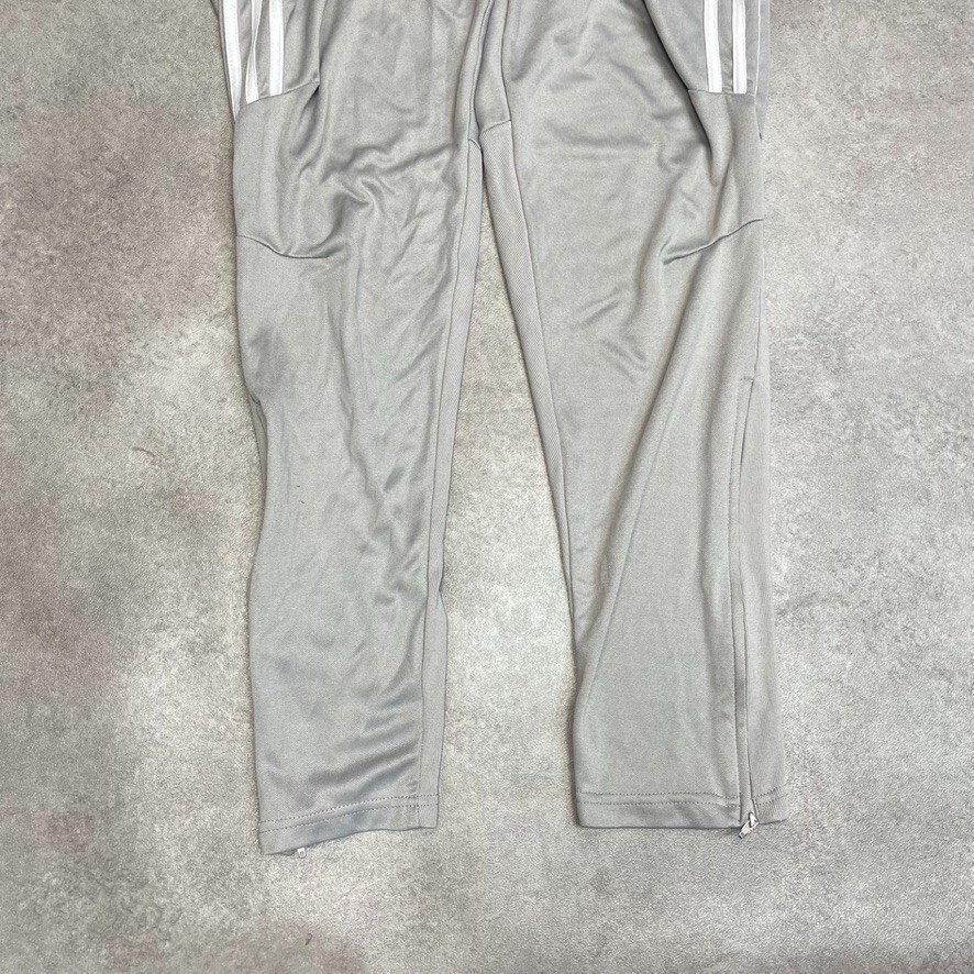 Adidas Track Pants Womens Y2K Vintage Striped Sports Joggers, Grey, Large image 2