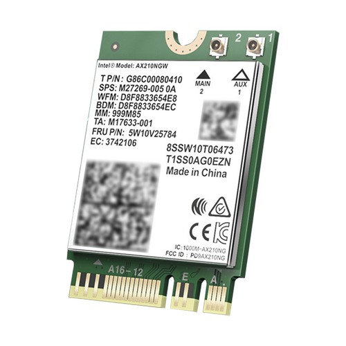 Module AX210 Bluetooth Carte réseau Gigabit intégrée prenant en charge le Wi-Fi6 - Afbeelding 14 van 15