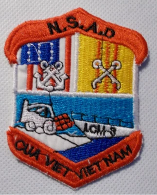 Ecusson / patch - Vietnam US NSAD Naval support activity LOM-8 - Cua viet - Photo 1/2