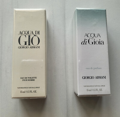 Giorgio Armani Acqua Di Gio Sealed Eau de Toilette Cologne & Perfume 15 Ml NEW