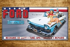 1957 Ford Custom 300 Garage Banner 2ft X 4ft