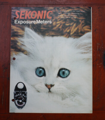 SEKONIC EXPOSURE METERS SALES BROCHURE, 6 PAGES, PUNCHED FOR NOTEBOOK/192954