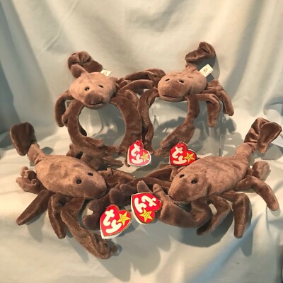 Stinger Scorpion #4193 Lot of 4 Ty Beanie Babies 1998 PE Retired 10 3/4''  $25.99