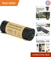 Compostable Sanitary Bags for 5 Gallon Buckets – 15 Count, Outdoor Essential