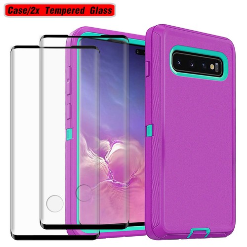 For Samsung Galaxy S10/S10+/S10e Case Heavy Duty Hybrid Cover / Screen Protector - Picture 38 of 47