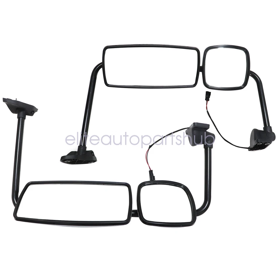 Conjunto de espejo retrovisor de puerta cromado con brazo para Freightliner M2 100 106 2003-2016 Foto 4 de 4