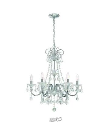 Home Decorators Collection Canterbury Park 6-Light Chrome Crystal