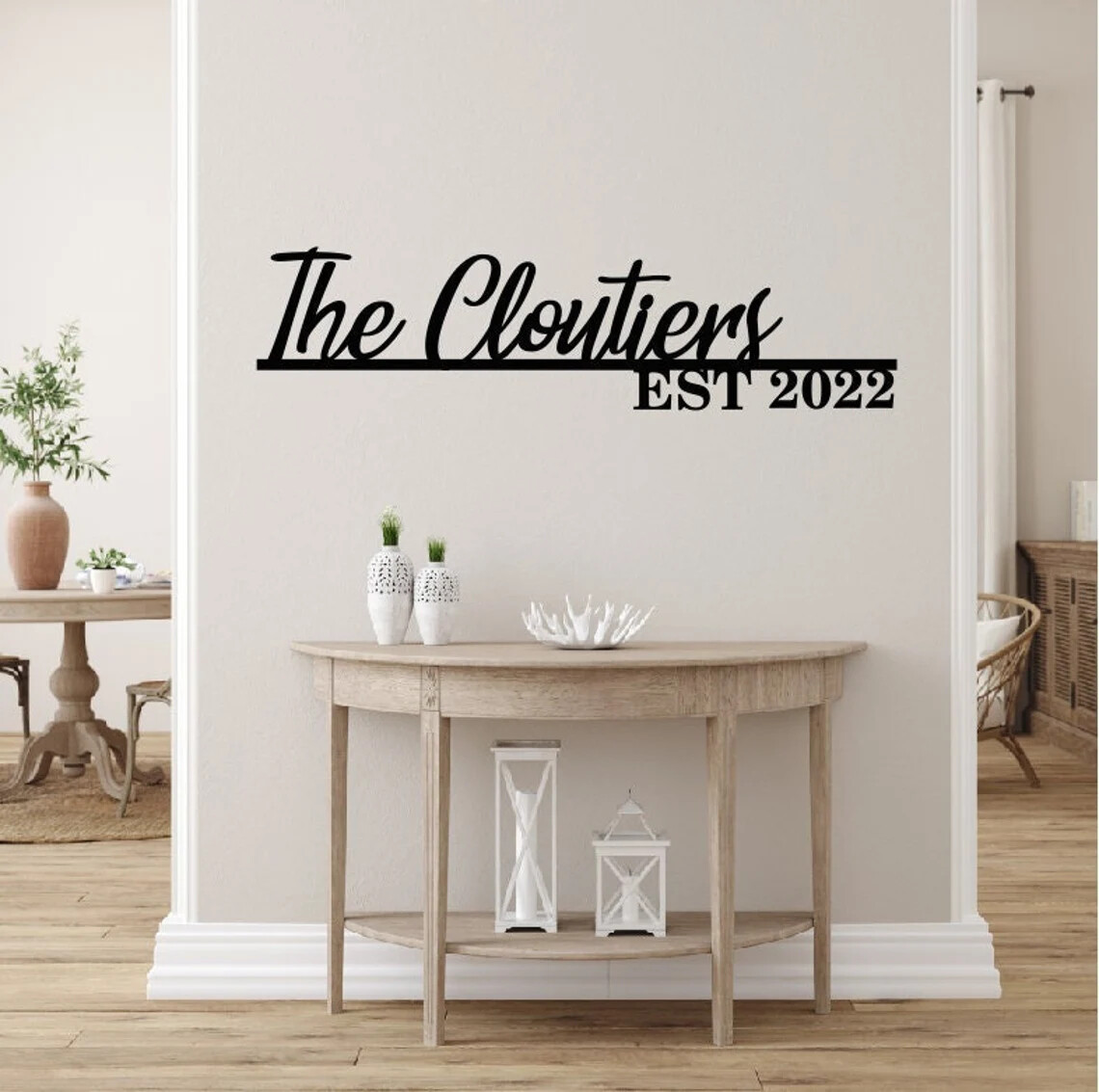 3D Metal Acrylic Silhouette Wall Art - Personalized Family Home Decor USA