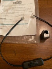 Power Button On -Off Disconnect Switch for Telephone Land Line Phone Cord Cable