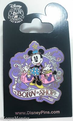 Disney Minnie Mouse Born to Shop Pin