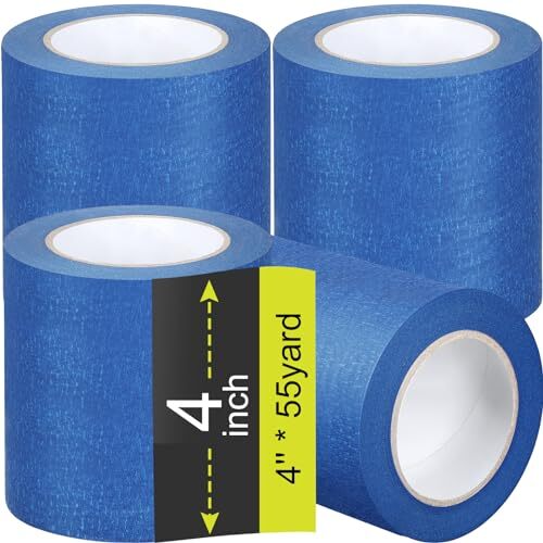 Painters Tape Masking Tape Bulk Multi Pack Safe Paint 4 Inch x 55 Yards