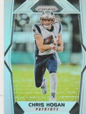 2017 PANINI PRIZM CHRIS HOGAN WR WR PATRIOTS #66 PRIZM REFRACTOR SP