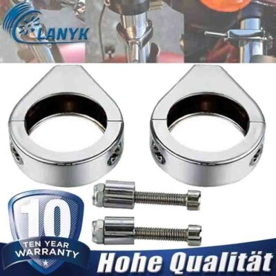 Alu Universal Chrom Blinker Klemmen Halter Halterung Für Honda Shadow Valkyrie