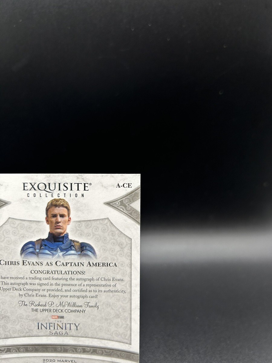 Upper Deck Chris Evans 直筆　サイン　auto 2020 Upper Deck Marvel EXQUISITE #/35 AUTO Chris Evans