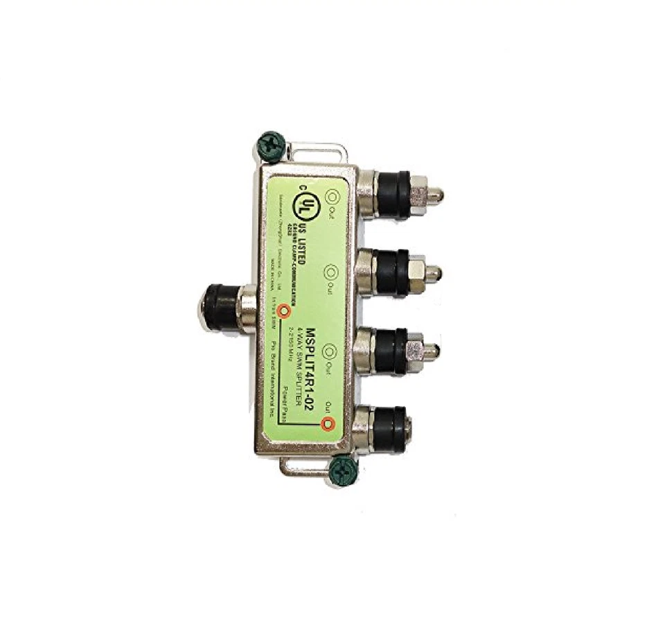 Directv SWM Approved 4-Way Splitter by Pro Brand (2-Pack) - Image 2 of 4