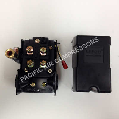 Air Compressor Pressure Switch 95 psi on / 125 psi off 120 volt / 220 volt