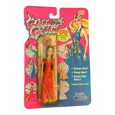 NEW Vogue Glitter Girls Doll RUBY 1982 Lesney 5.5'' Mini Fashion Dolls Very Rare!