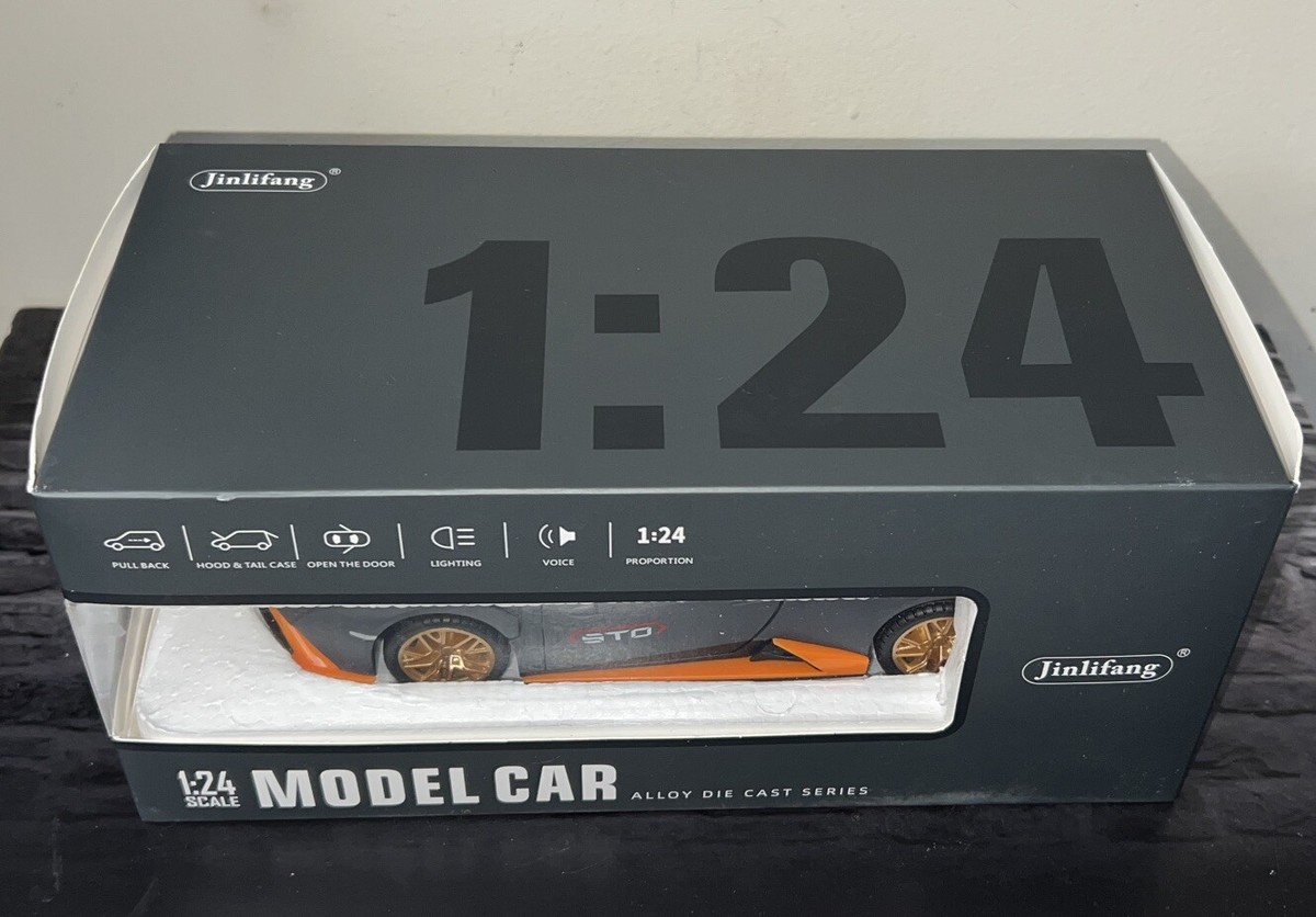 Jinlifang Lamborghini Huracan STO 1/24 Scale Diecast Model Grey