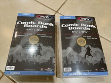 Qty 2 Pkgs ( 200 Boards) BCW Current Comic Book Boards 6-3/4" x 10-1/2", 24 Pt