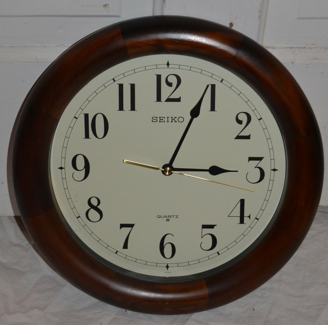 Seiko Classic Wooden Wall Clock eBay