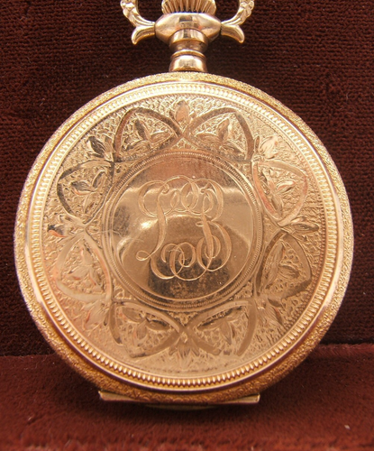 BEAUTIFUL WALTHAM GF HUNTER CASE POCKET WATCH ENGRAVED EXC RUNNING - Picture 3 of 15