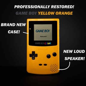 Restored Nintendo Game Boy Color With New Lens and New Shell (Select Color!)