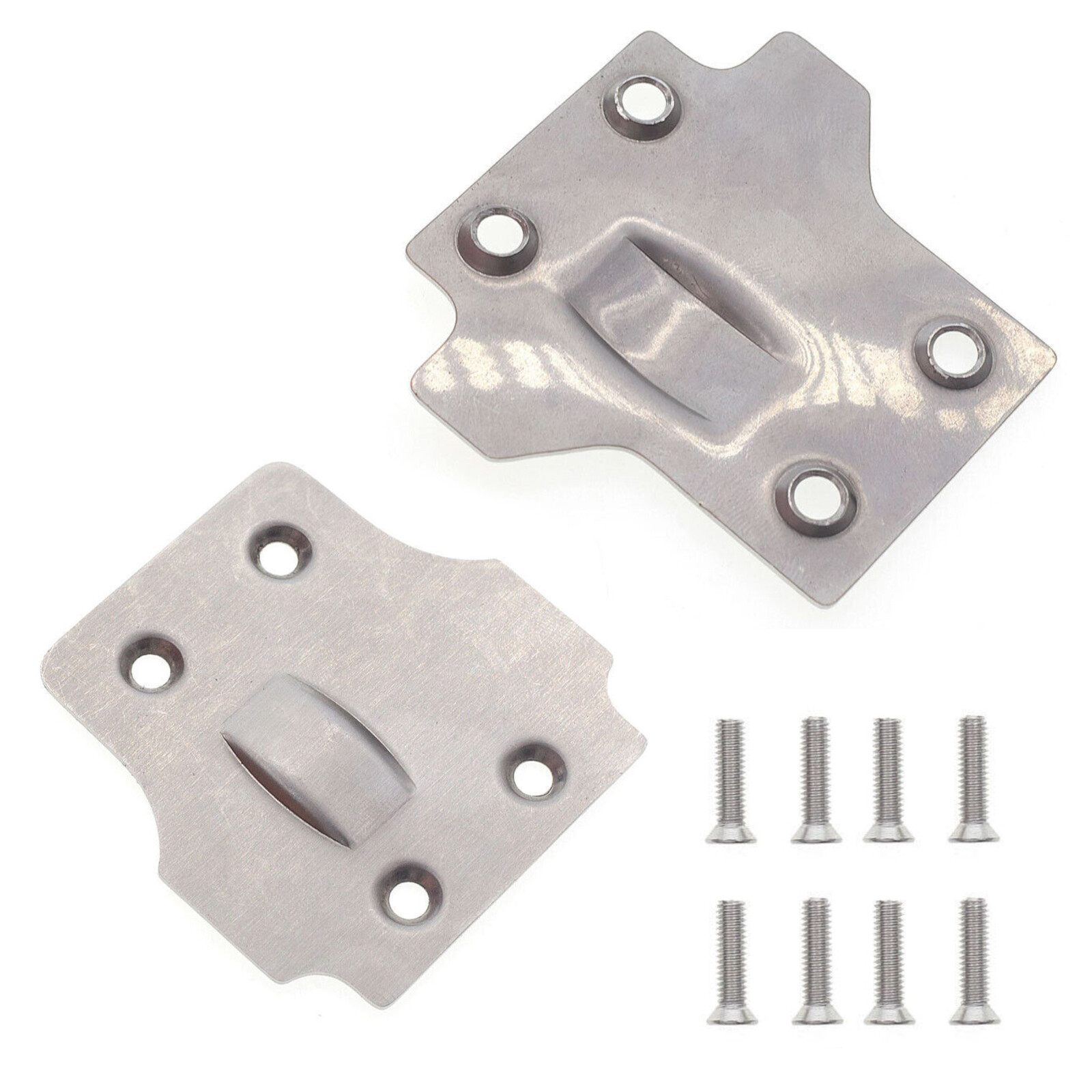 Stainless Steel Chassis Skid Plate Set For Arrma Kraton Outcast Senton Talion