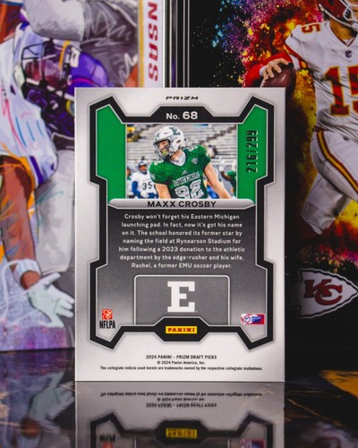 2024 Panini Prizm Draft Picks #68 Maxx Crosby Red Prizm /299 - Bild 2 von 2
