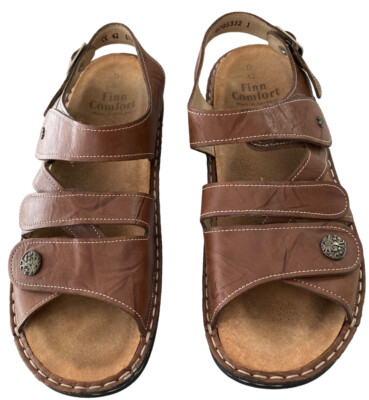 tan tan  42 10 Finn Comfort Women's Gomera Soft Footbed Sandal 82562 Cognac