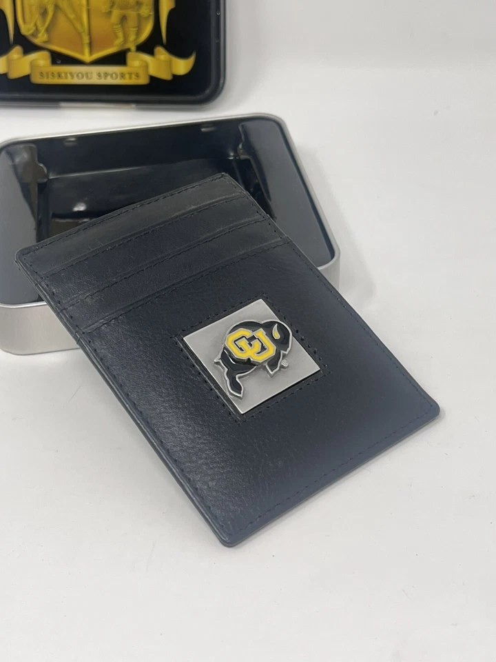 Siskiyou Sports Colorado Buffaloes Black Leather Magnetic Money Clip Card Wallet - image 3 of 4
