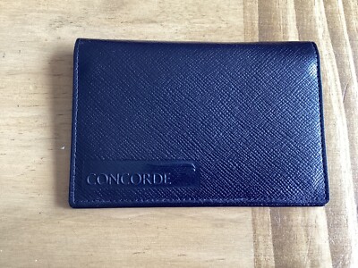 Original British Airways Concorde Smythson Leather Wallet Notepad Pencil 2001 v4