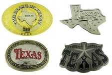 TX Lone Star Belt Buckle Western Rodeo Silver Metal Sherfiff Badge Men Women New