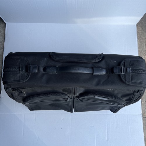 TUMI Black Nylon Alpha Garment 2-Wheeled Carry On Roller Bag Executive Traveler - Picture 5 of 21